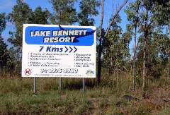 Lake Bennett Sign Lake Bennett Sign