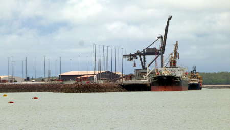 East arm Wharf viewed from Stokes Hill Wharf