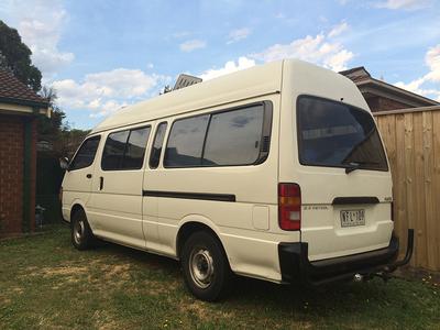 toyota hiace commuter campervan