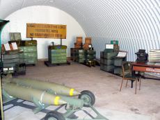 Display inside ammunition bunker