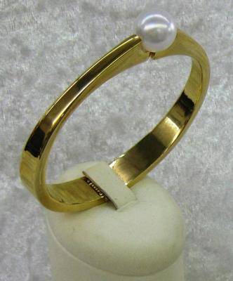 Italian Hinged Mother of Pearl Bracelet