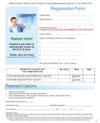 Registration form
