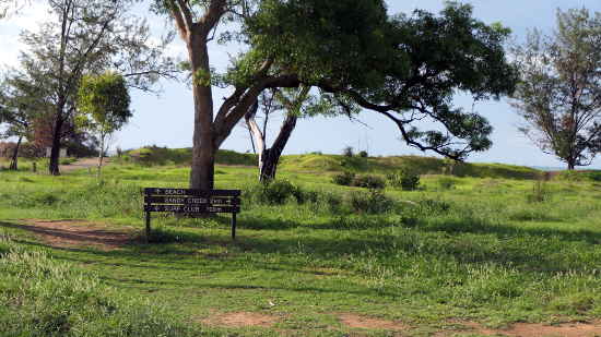Access track to the beach