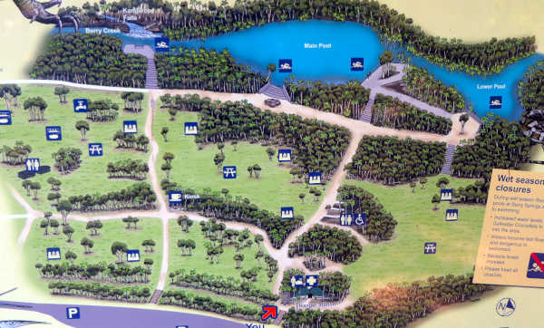 berry springs information board