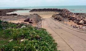 Nightcliff ramp at low Tide