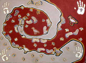 Painting of Curlew Dreaming