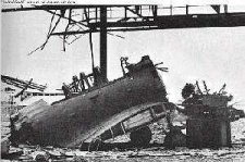 Bomb damage at Parap Airfield Bombed RAAF Plane