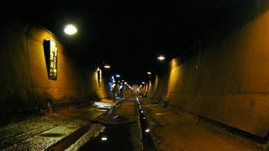 Inside a storage tunnel Inside a storage tunnel