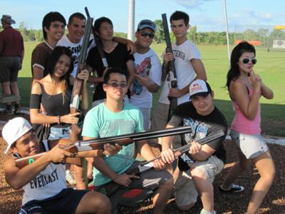 Shoot Up Darwin (leagally) - Great Group Fun with Laser Clay Shooting!