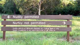 Clear enough - but situated behind the beach sand