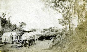 Goyders Camp at Fort Hill