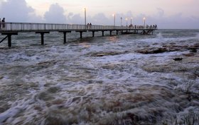 Nightcliff Jetty at High Tide Nightcliff Jetty at High Tide