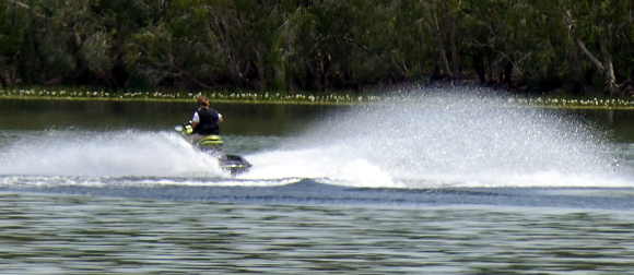 jet ski on Manton Dam
