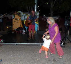 dancing at the markets