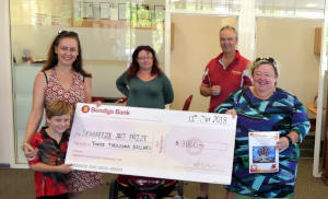 Art prize presentation at Nightcliff Community Bank Art prize presentation at Nightcliff Community Bank