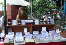 Body soaps on display