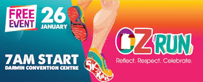 Australia Day Run and Smoking Ceromony