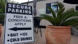 Secure parking and kiosk