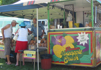 Pineapple crush at a Qld market.