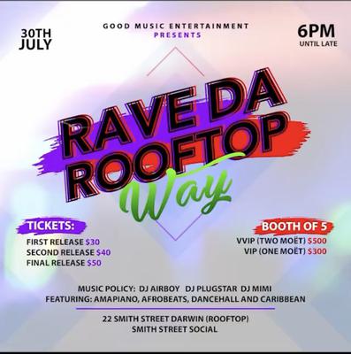 Rav rooftop music poster