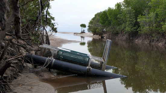 Sandy Creek Looking downsteam over the beach.