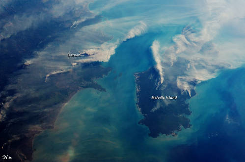 A NASA photo captures smoke plumes from fires around Darwin A NASA photo captures smoke plumes from fires around Darwin