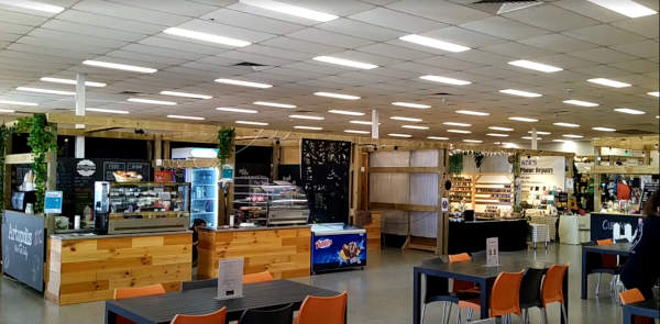 Snacks and Coffee inside the markets