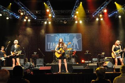 The McClymonts performing at Telstra Road to Tamworth 2009/2010 Grand Final 