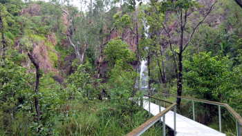 Built walkway to the rainforest walk